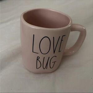 Rae Dunn “LOVE BUG” Pink Ceramic Mug -Everyday Gift